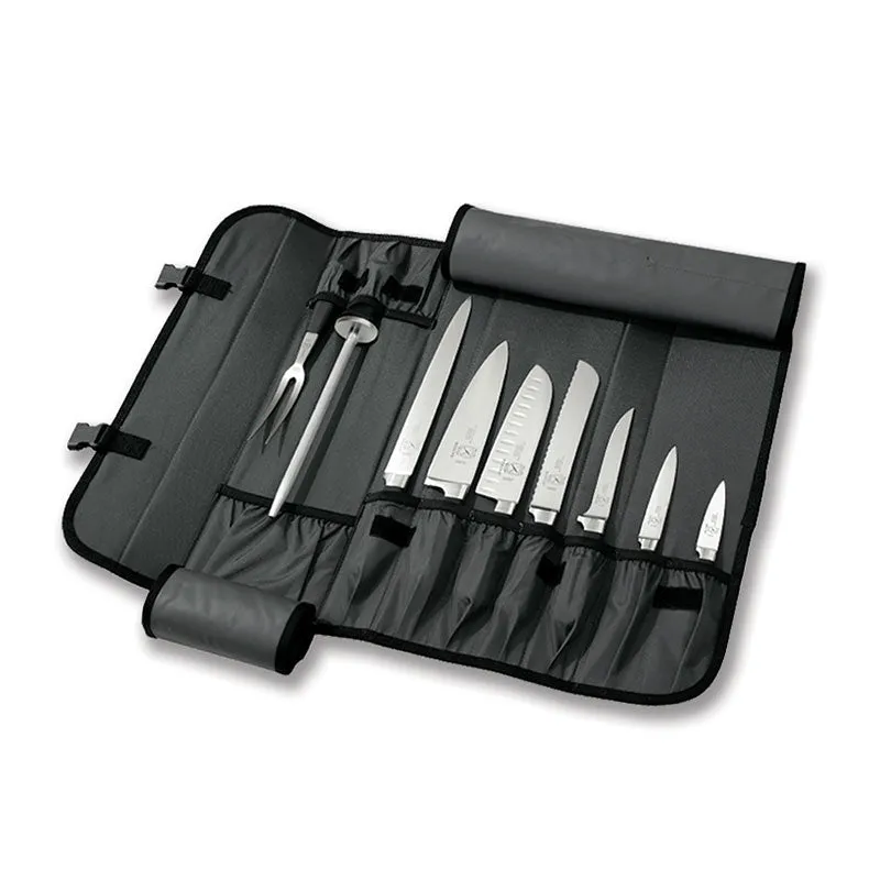 10 Pocket Black Knife Bag