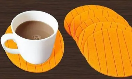 129 6 pcs Useful Round Shape Plain Silicone Cup Mat Coaster Drinking Tea Coffee Mug Wine Mat for Home