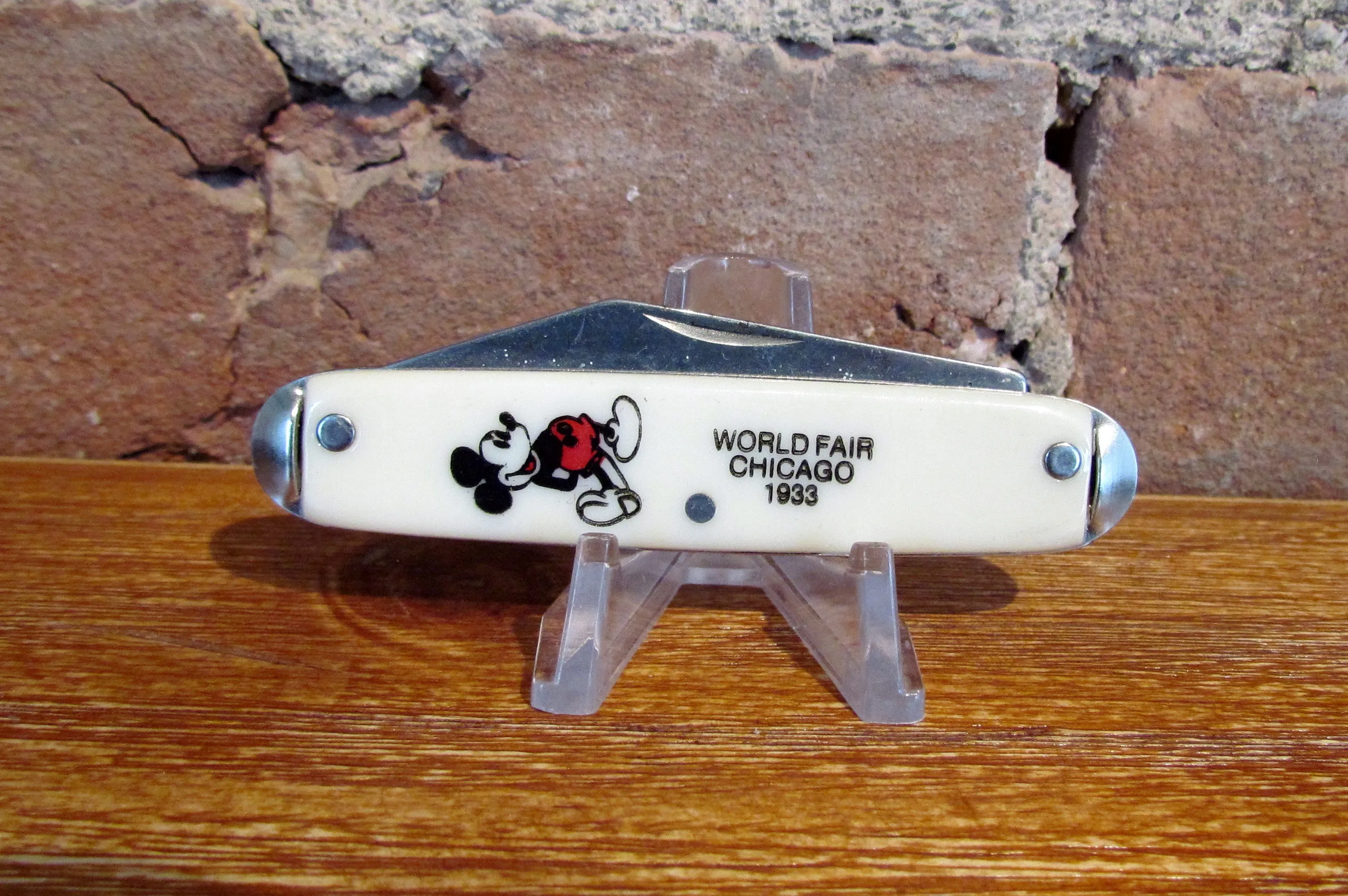 1933 Chicago Worlds Fair Mickey Mouse Celluloid Pocket Knife