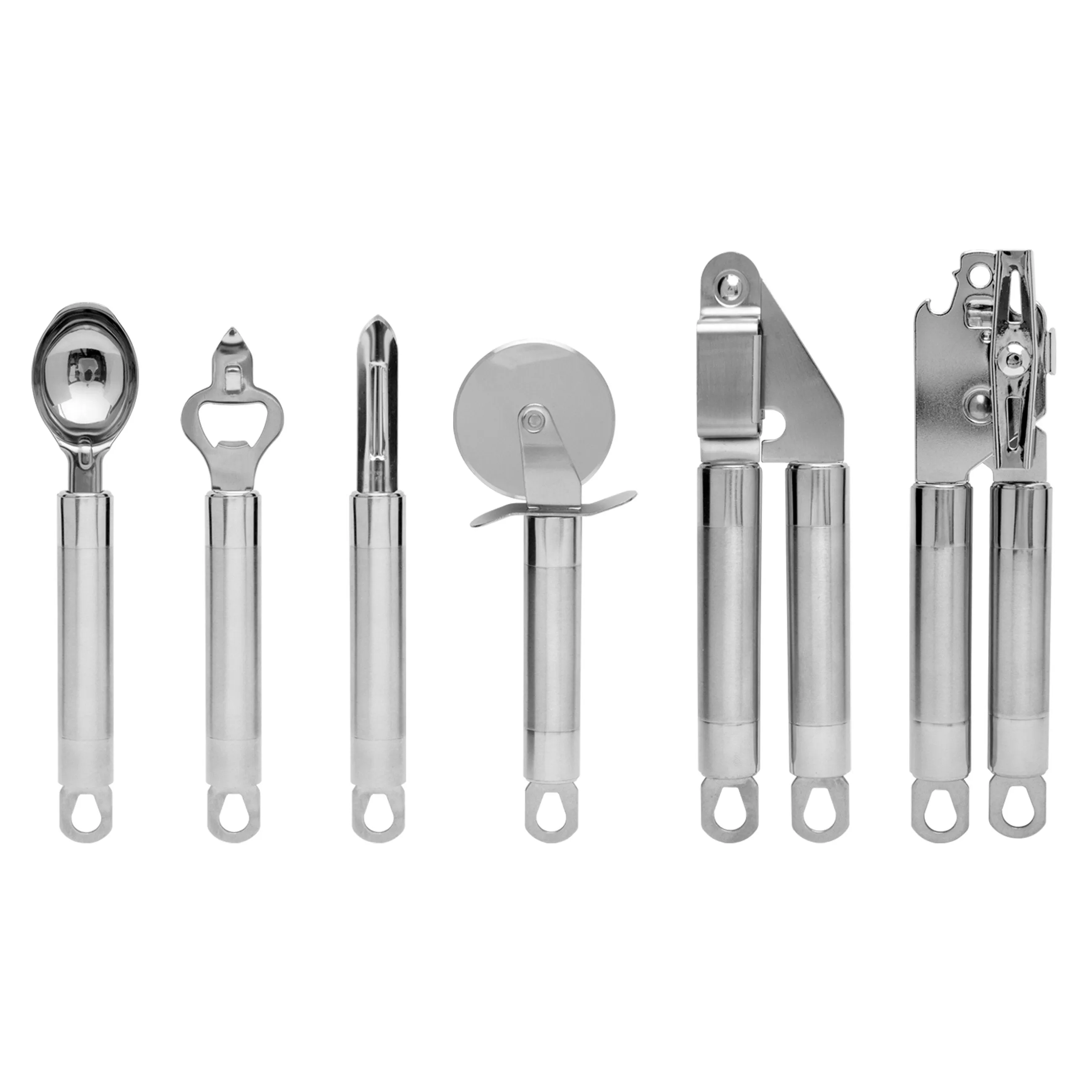 29-Piece Stainless Steel Kitchen Cooking Utensil Set - Silver