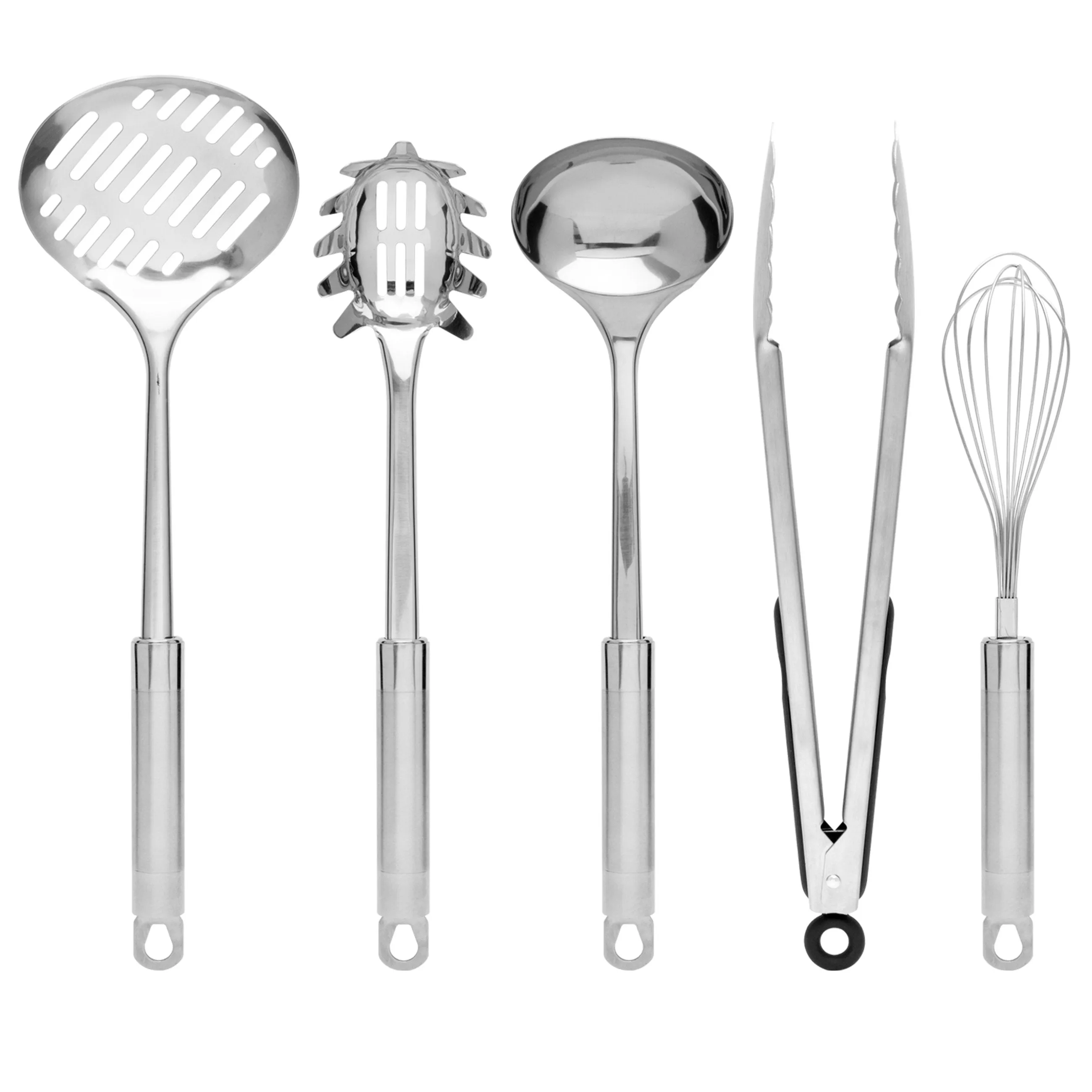 29-Piece Stainless Steel Kitchen Cooking Utensil Set - Silver