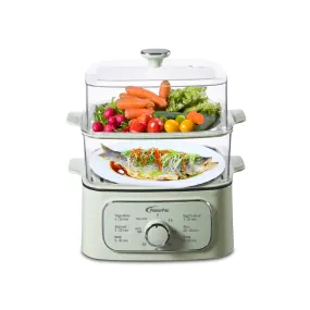 2in1 Multi function 2 Tier Food Steamer & Steamboat, Non-stick Inner Pot, 9.2L (PPS704)