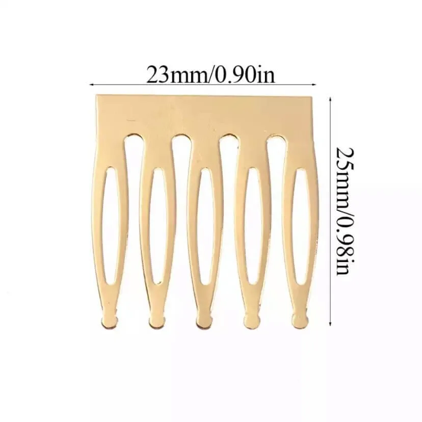 2pcs Mini Hair comb 23mm tiny Hair slides