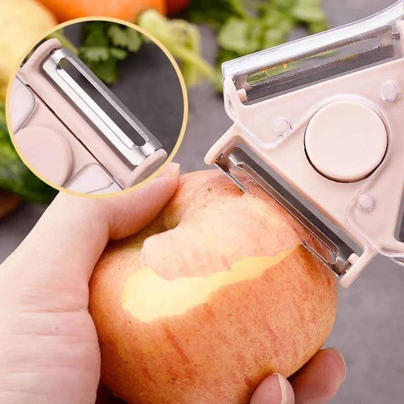 3in1 Rotating Stainless Steel Fruit Vegetable Peeler