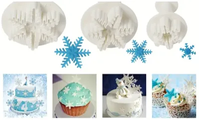 3pc Snowflake Plunger Cutter