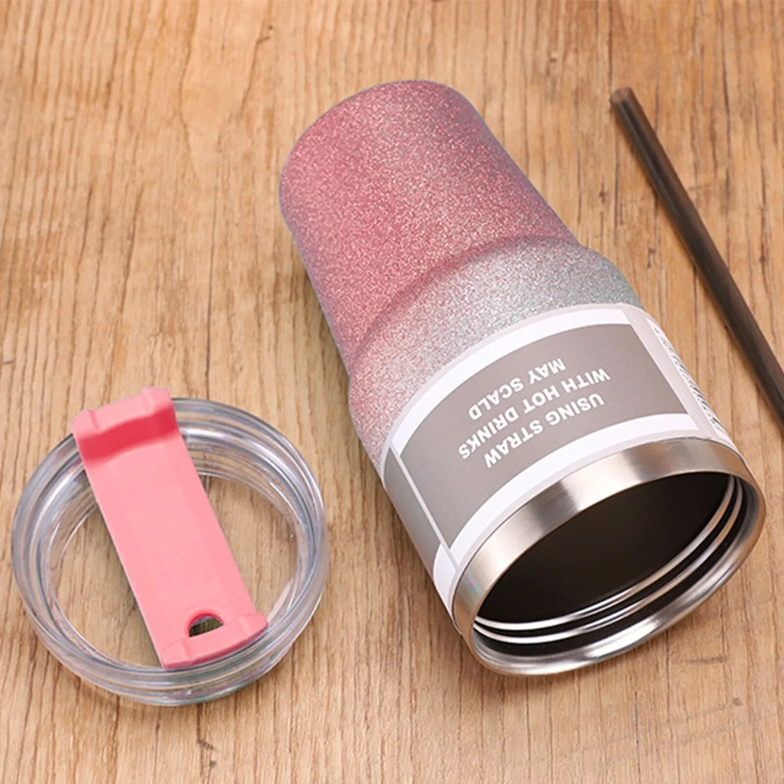 620ml or 890ml Stainless Steel Glitter Insulated Bottle