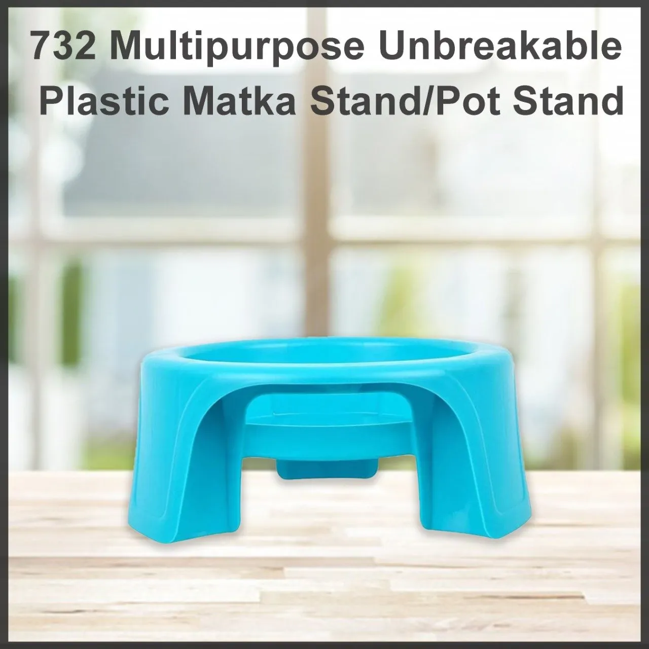 732 Multipurpose Unbreakable Plastic Matka Stand/Pot Stand