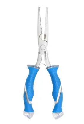 8” Titanium Bonded Stainless Steel Freshwater Plier with Ring Splitter - Cuda