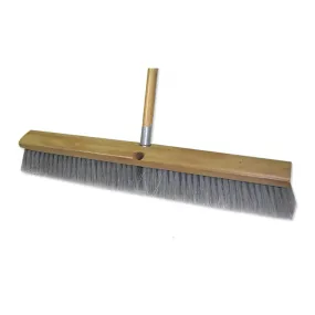 ABCO 24" Gray Flagged Wood Block Push Broom (11008)