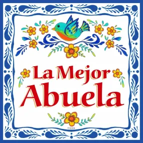 Abuela Gift "La Mejor Abuela" Magnet Tile