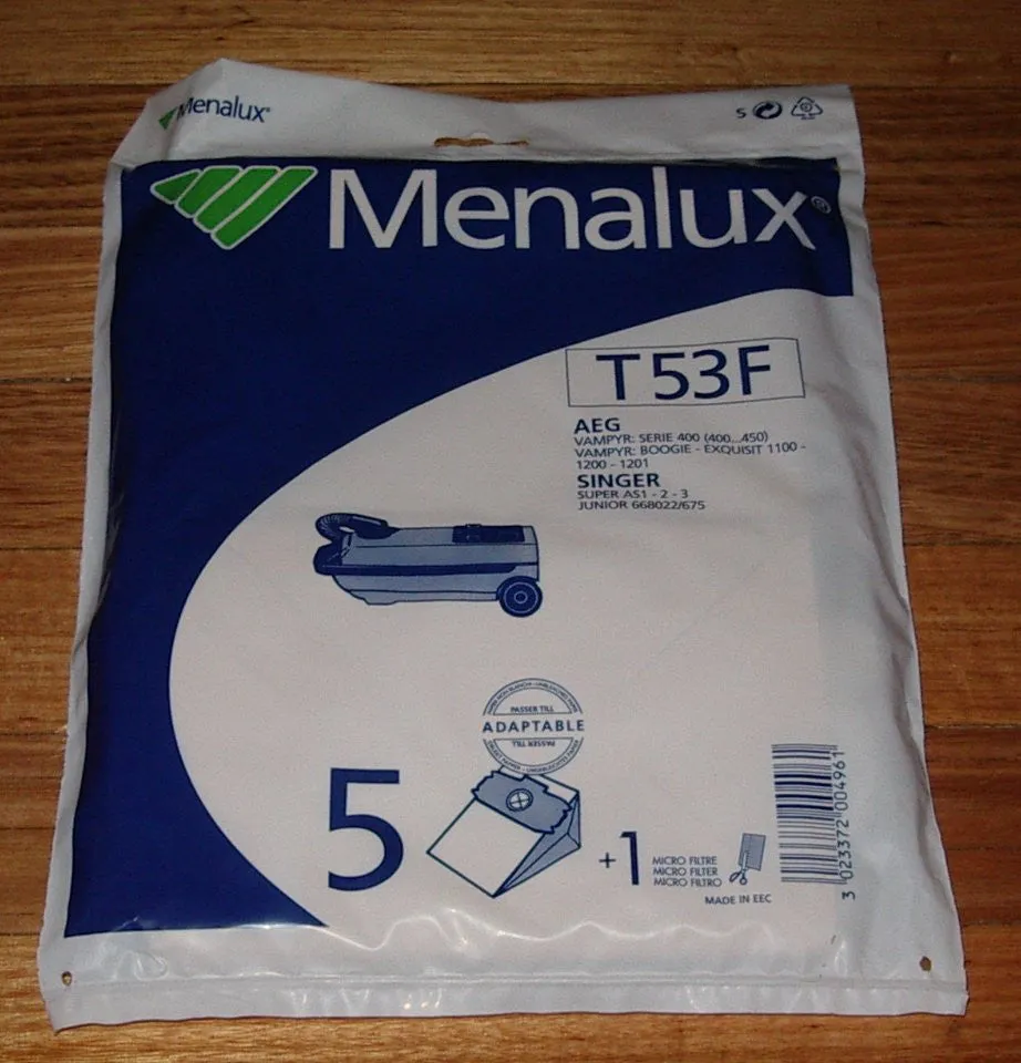 AEG Compact 400 Series Vacuum Cleaner Bags (Pkt 5) - Part # T53F