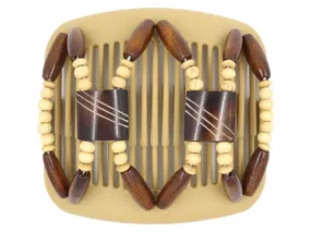 African Butterfly Hair Comb - Stones & Bones Blonde 55