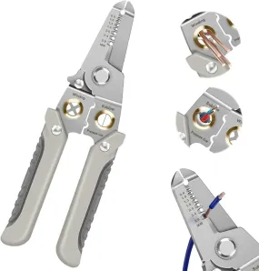 All-in-One 6-in-1 Wire Stripping, Cutting & Crimping Tool