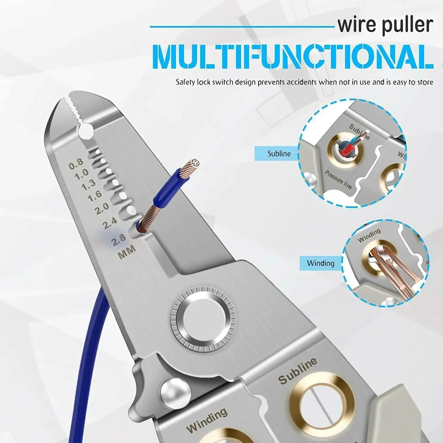 All-in-One 6-in-1 Wire Stripping, Cutting & Crimping Tool