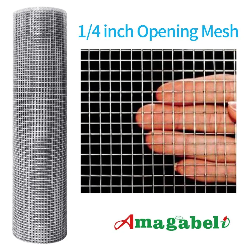 Amagabeli 36inx50ft Hardware Cloth 1/4inch 23 Gauge Galvanized Chicken Wire JW002