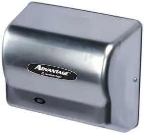 AMERICAN DRYER® AD90-SS Advantage AD® HAND DRYER - Brushed Stainless Steel Auto Universal Voltage