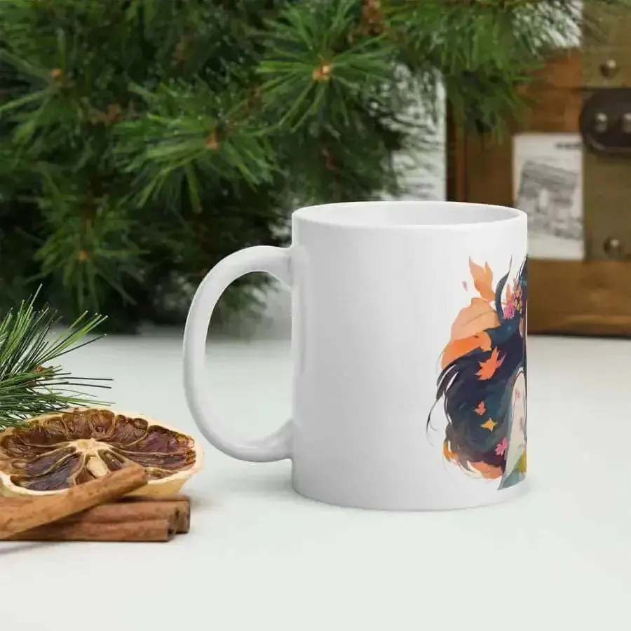 Anime odyssey white mug