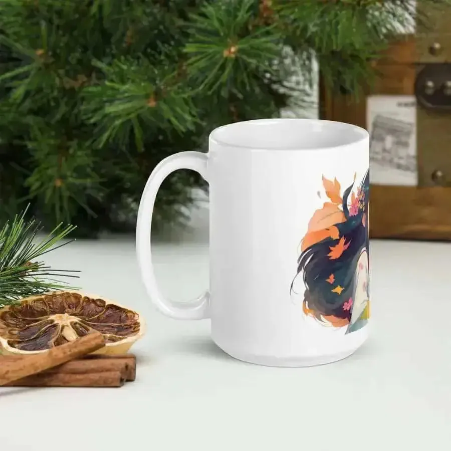 Anime odyssey white mug