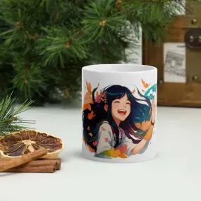 Anime odyssey white mug