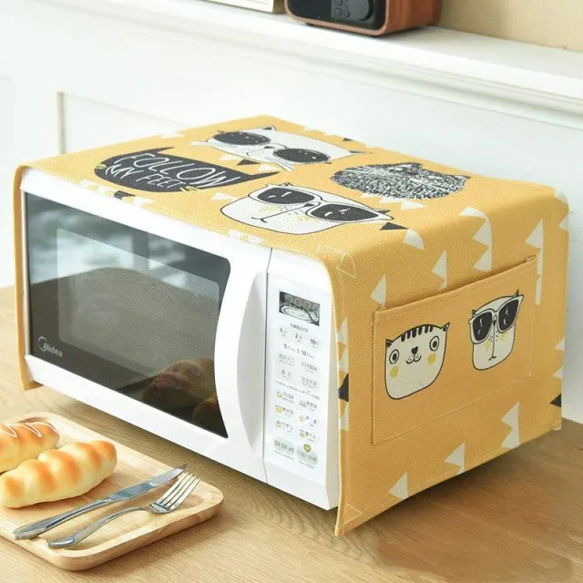 Artsy Microwave Cotton Cover Organizer