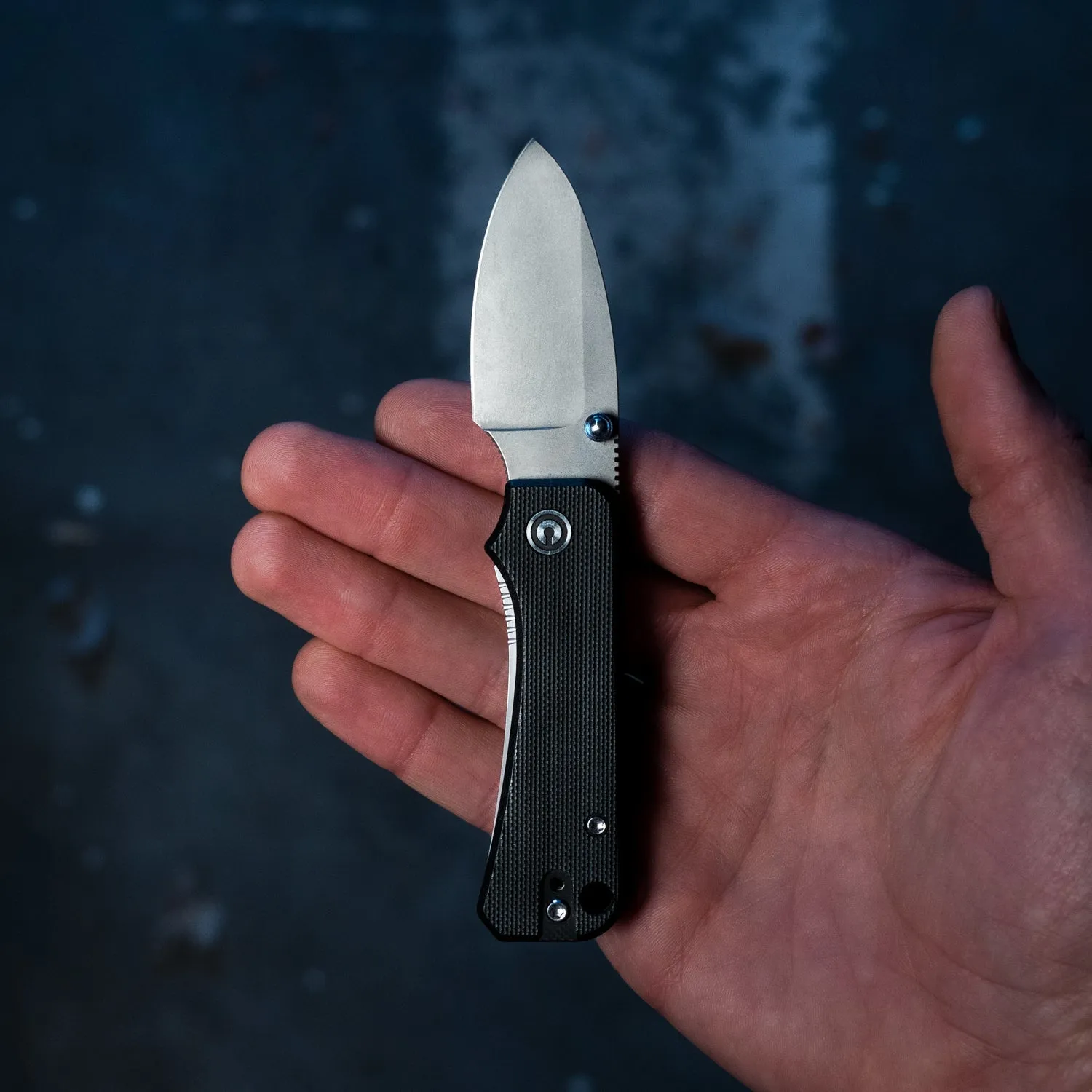 Baby Banter Pocket Knife - Burgundy G10 - Gray Stonewash Nitro V