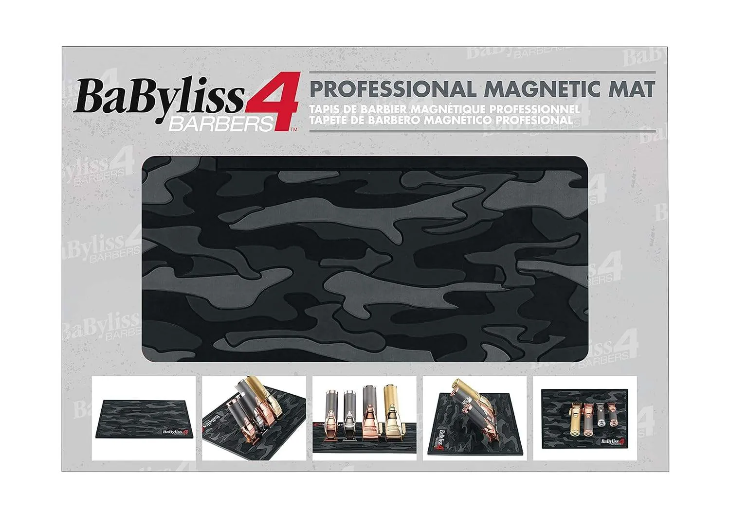 BaBylissPRO Black Camo Magnetic Strip Barber Mat