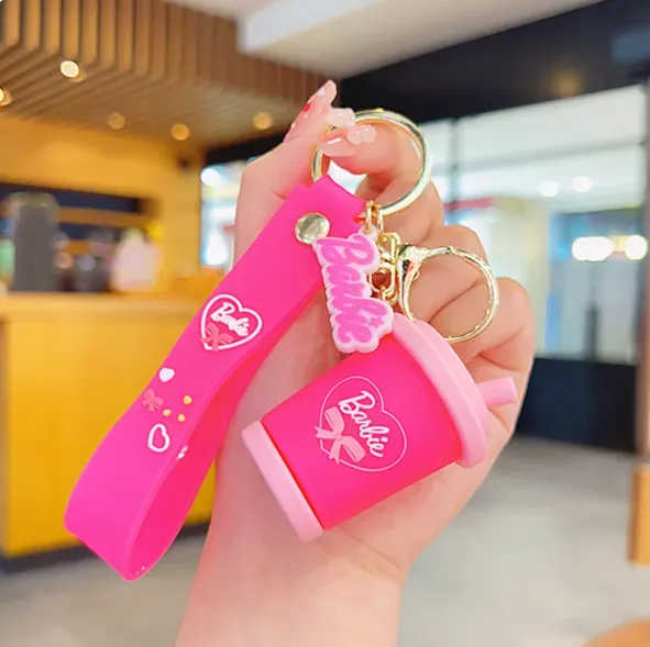 Barbie Coffee Mug LIGHT PINK | Silicone Lanyard | Keychain