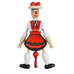 Bavarian Girl Jumping Jack Magnet