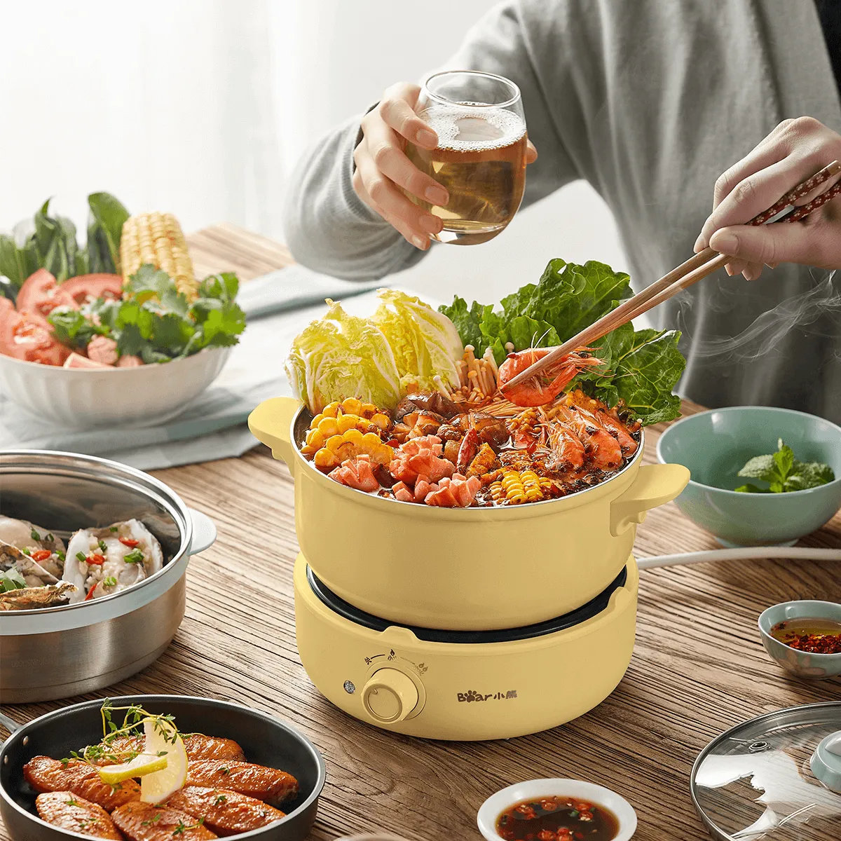 Bear Multi-Function Electric Hot Pot 2.5L DHG-B25Z2