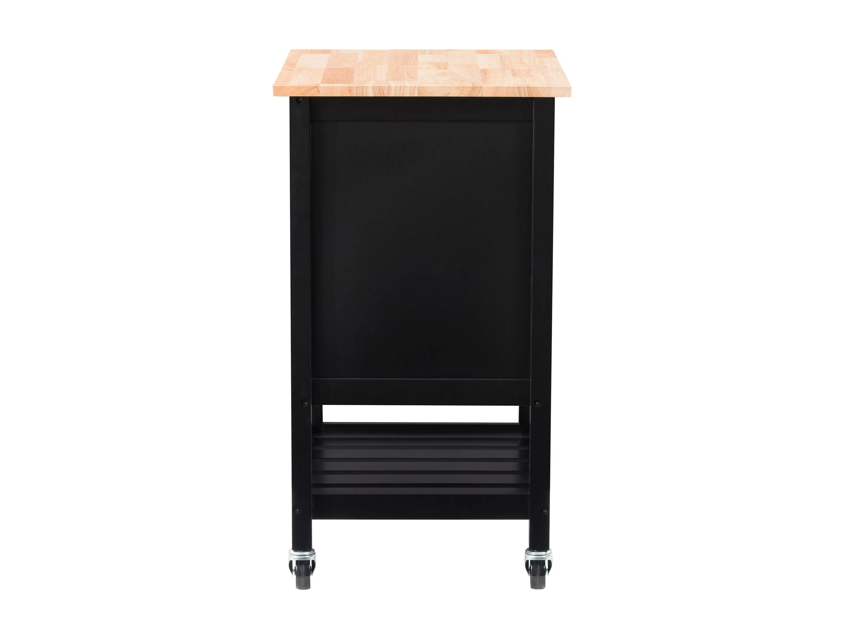 Black Kitchen Cart on Wheels