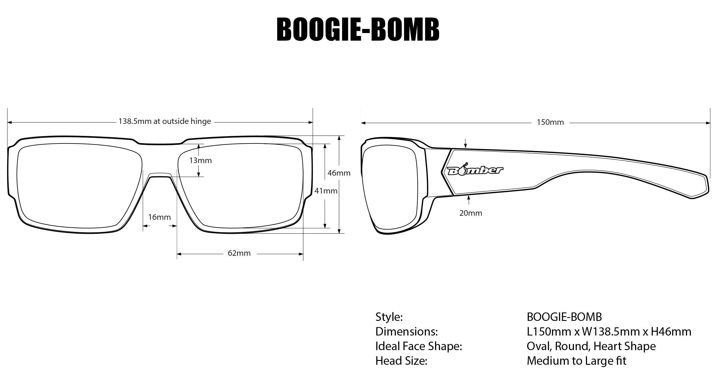 Boogie Safety | Polarized Blue