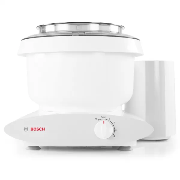 Bosch Machine 6.5 Qt. Universal Plus Mixer With Baker's Pack, White