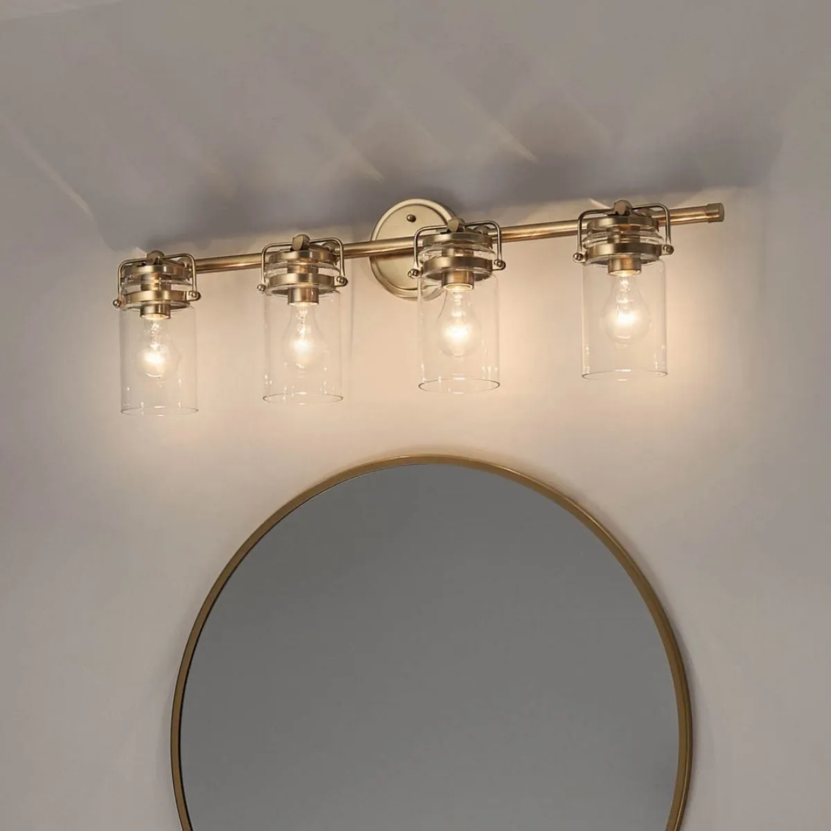 Brinley 33 in. 4 Lights Vanity Light Champagne Bronze finish