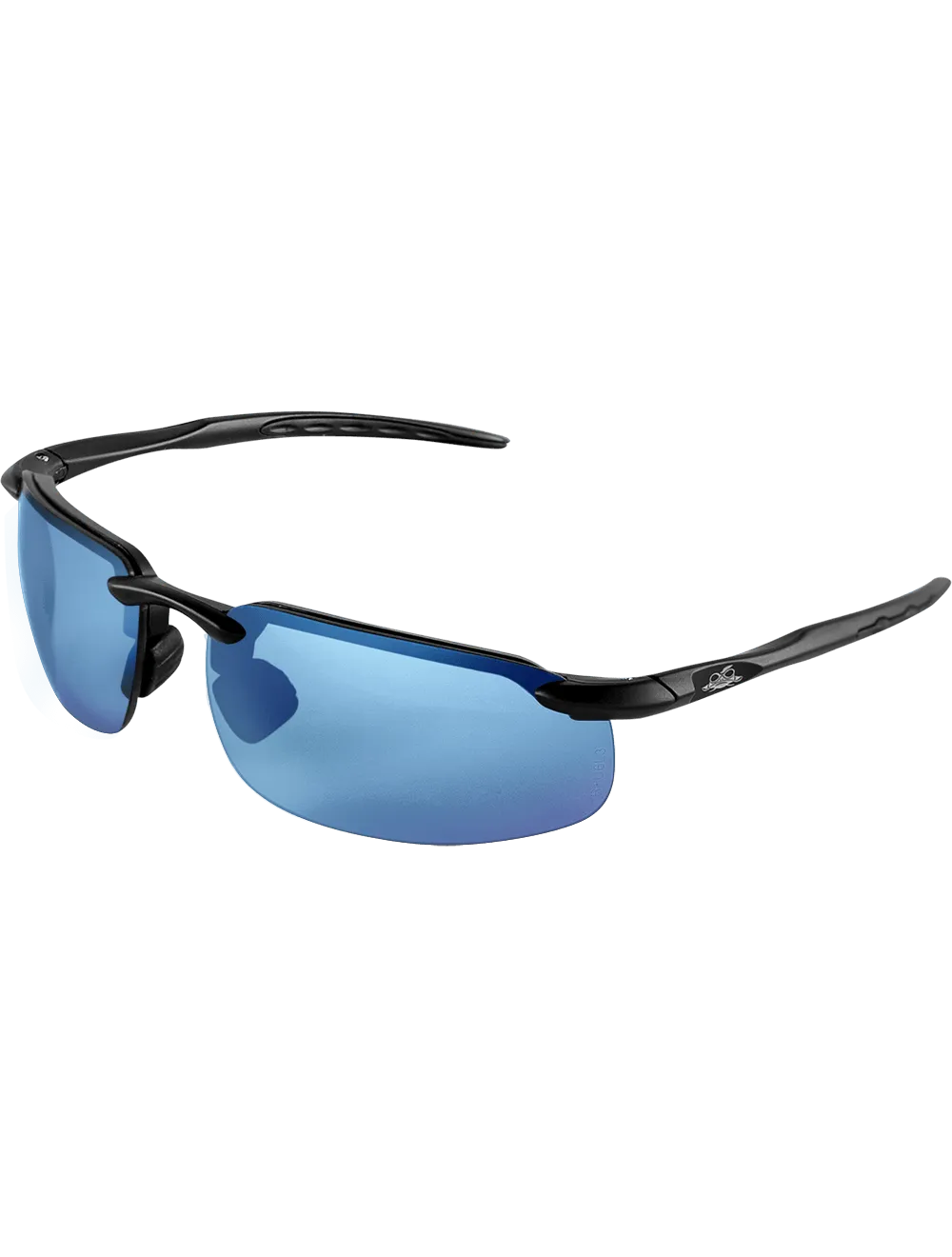 Bull Head Swordfish Polarized Blue Mirror Safety Glasses BH106129