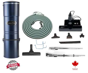 Canavac ACAN690 with SEBO Standard Central Vacuum Kit with ET-1F2 12" Power Head Designed for Hard Floors and Low-High Pile Carpeting (30Ft, 35Ft Hose)