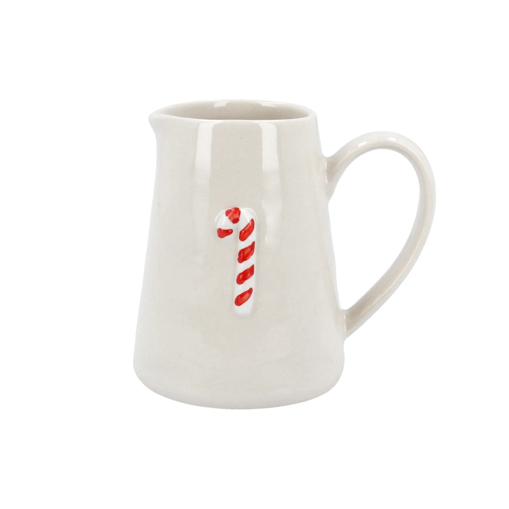 Candy Cane Design Ceramic Jug