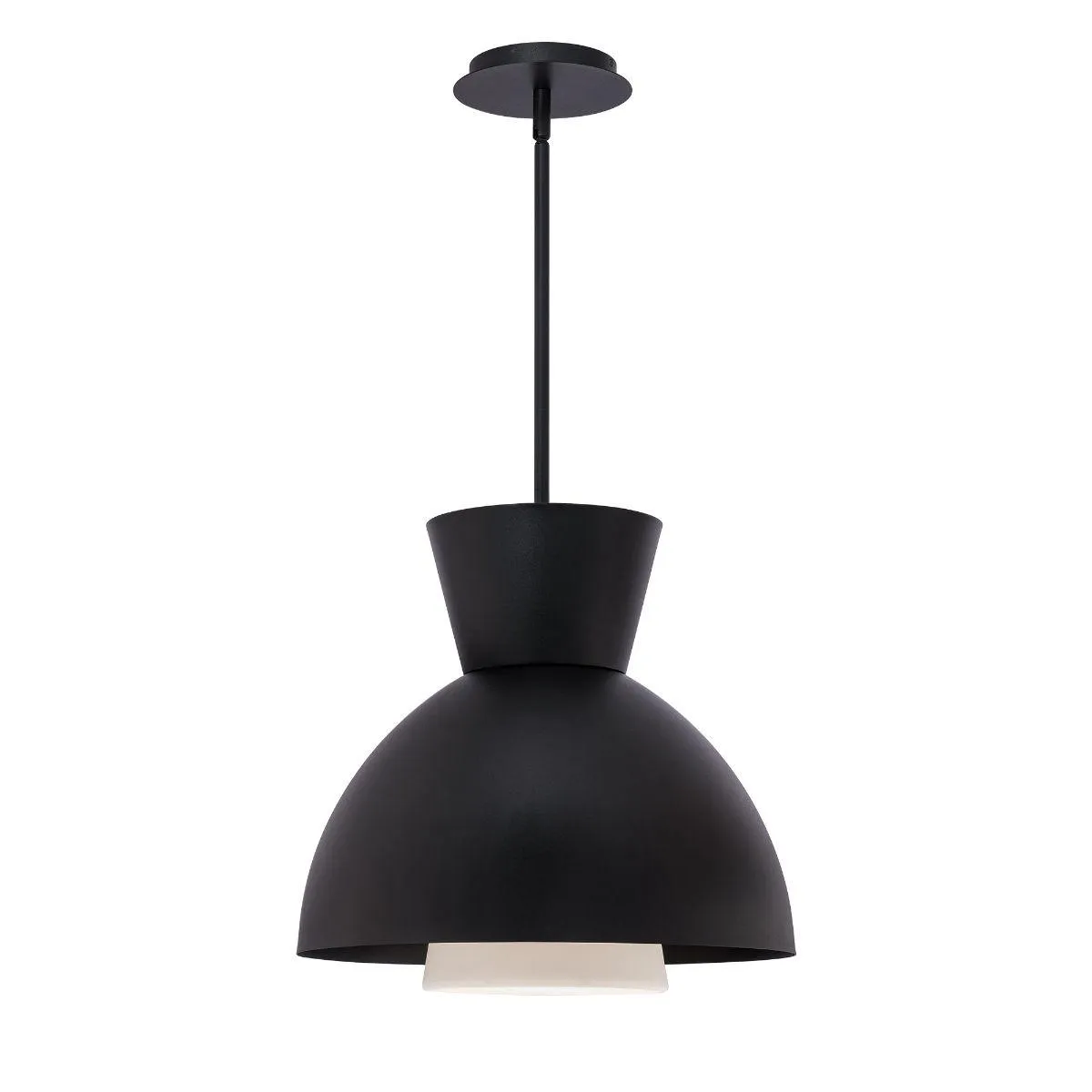 Carafe 16 in. LED Pendant Light Black finish