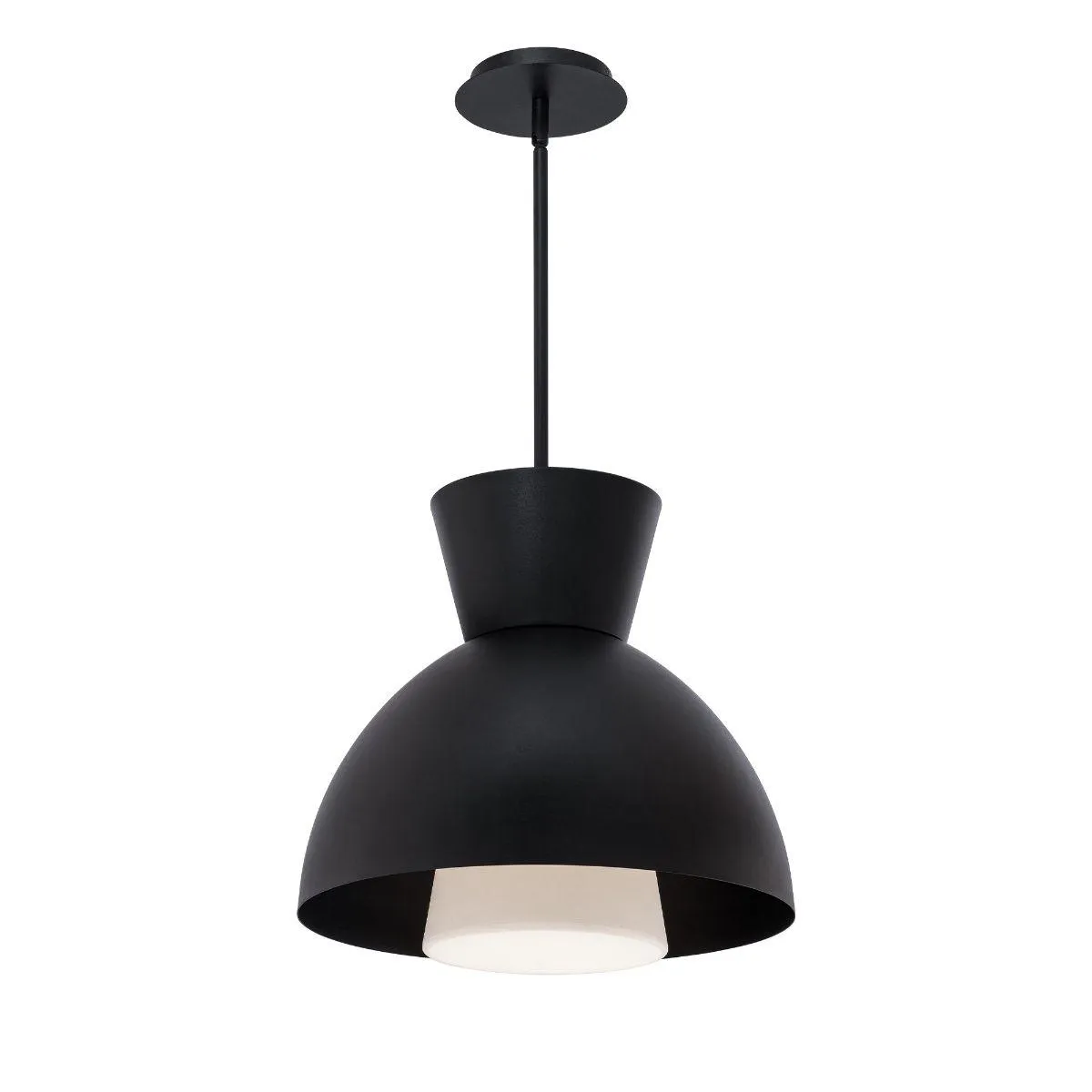 Carafe 16 in. LED Pendant Light Black finish