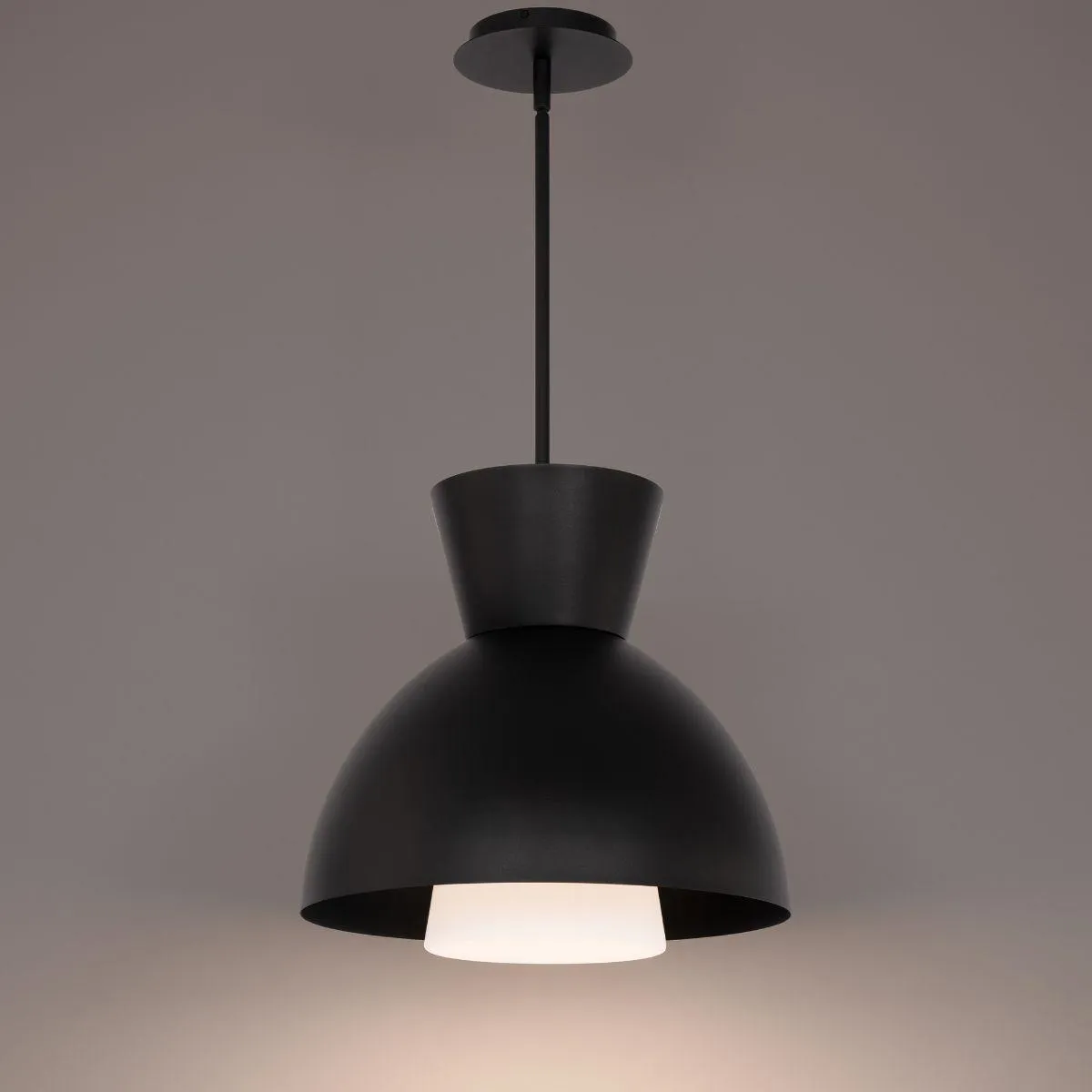 Carafe 16 in. LED Pendant Light Black finish