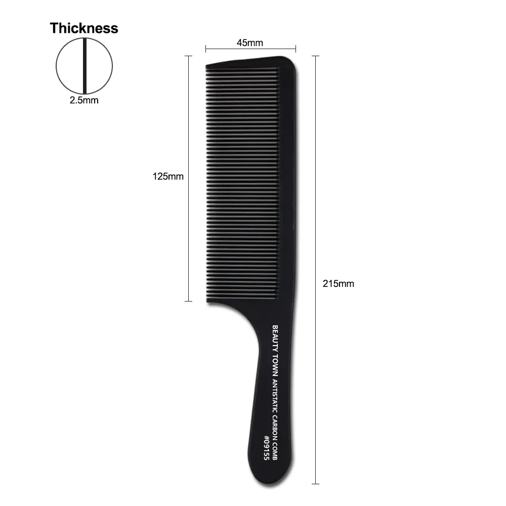 CARBON CLIPPER COMB (215 X 45 X 2.5 MM)