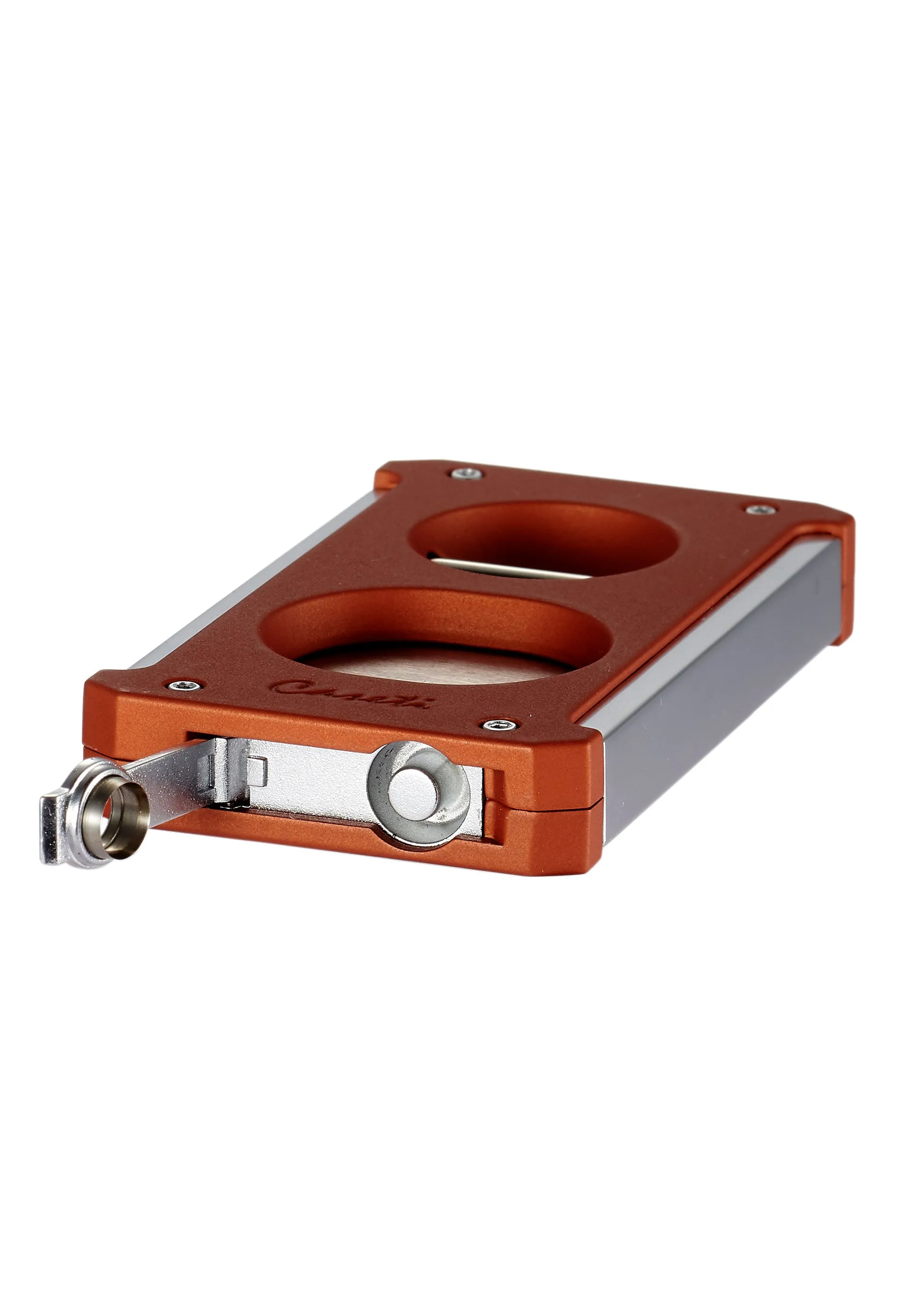 Caseti Trident Cigar Cutter 3-in-1 - Burnt Orange