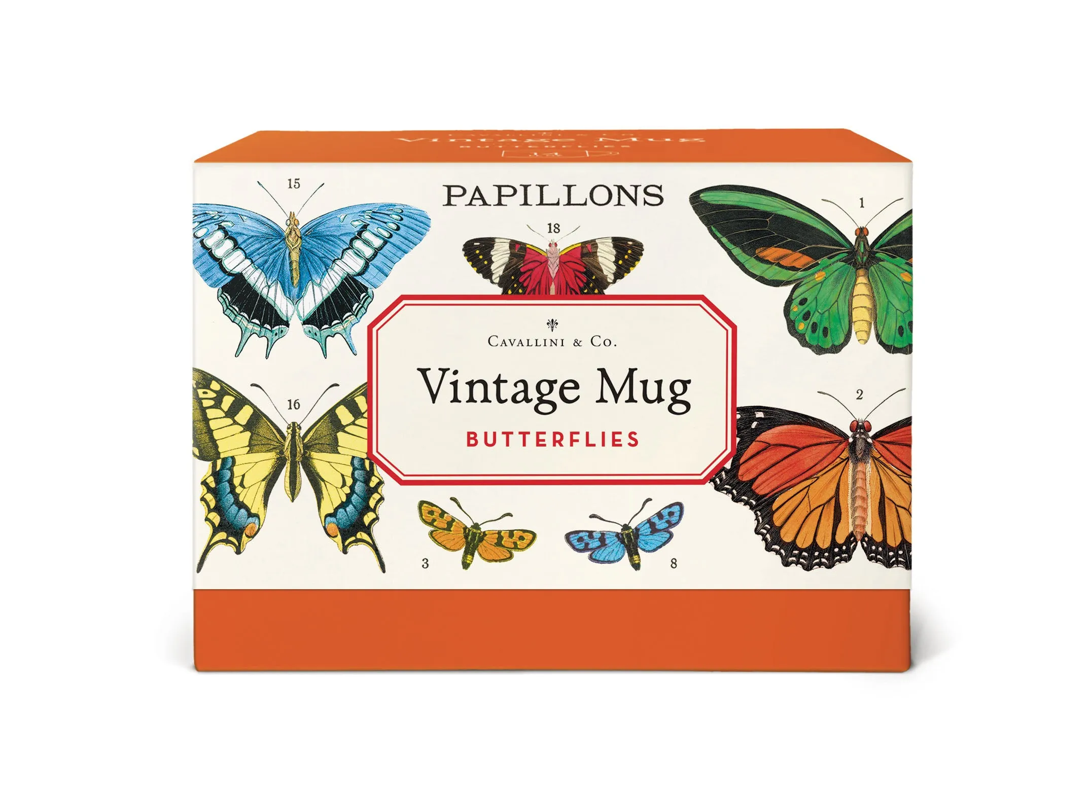 Cavallini & Co. Butterflies Ceramic Mug