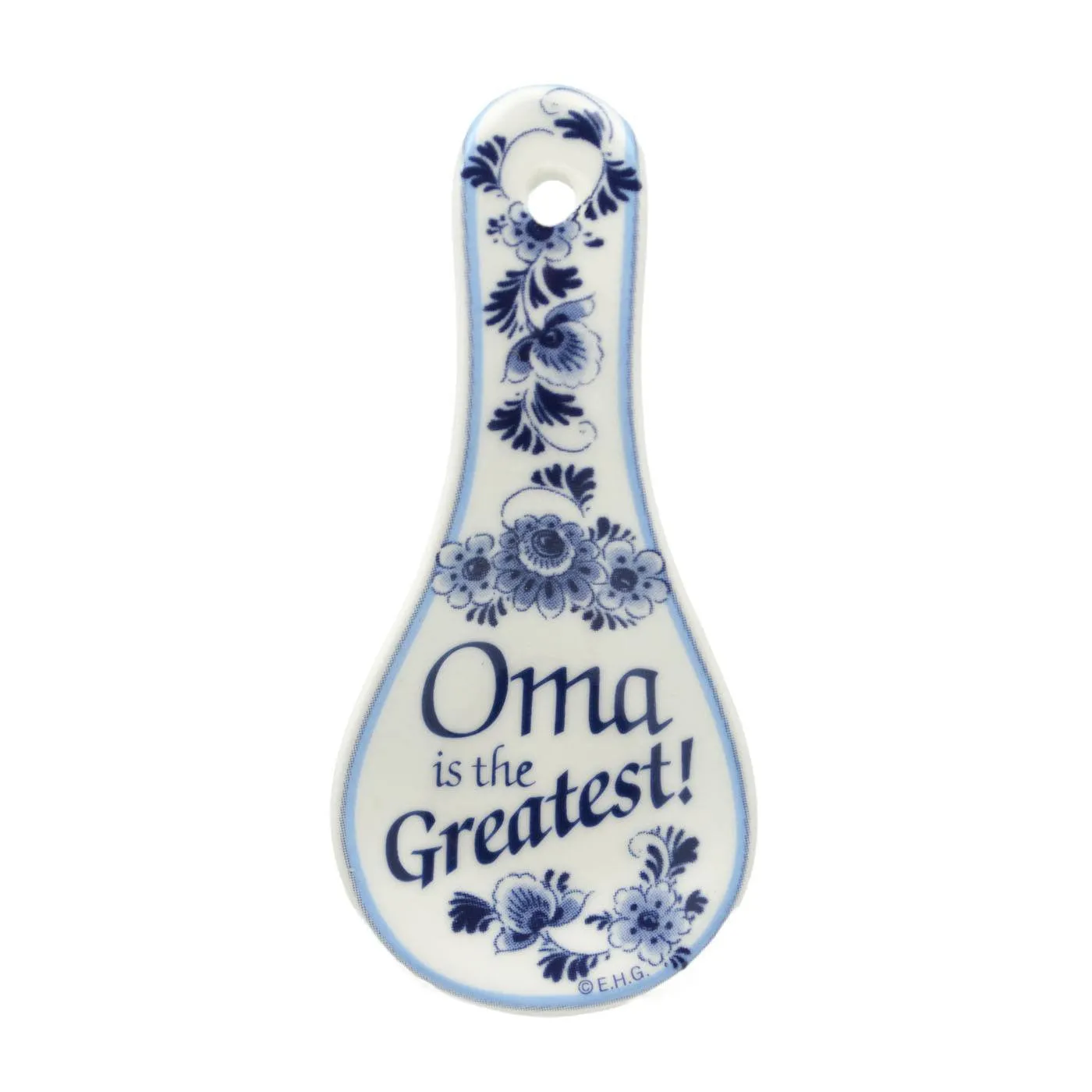 Ceramic Spoon Rest Magnet: Oma is the Greatest