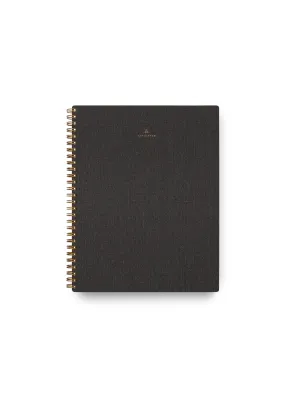 Charcoal Grey Spiral Notebook