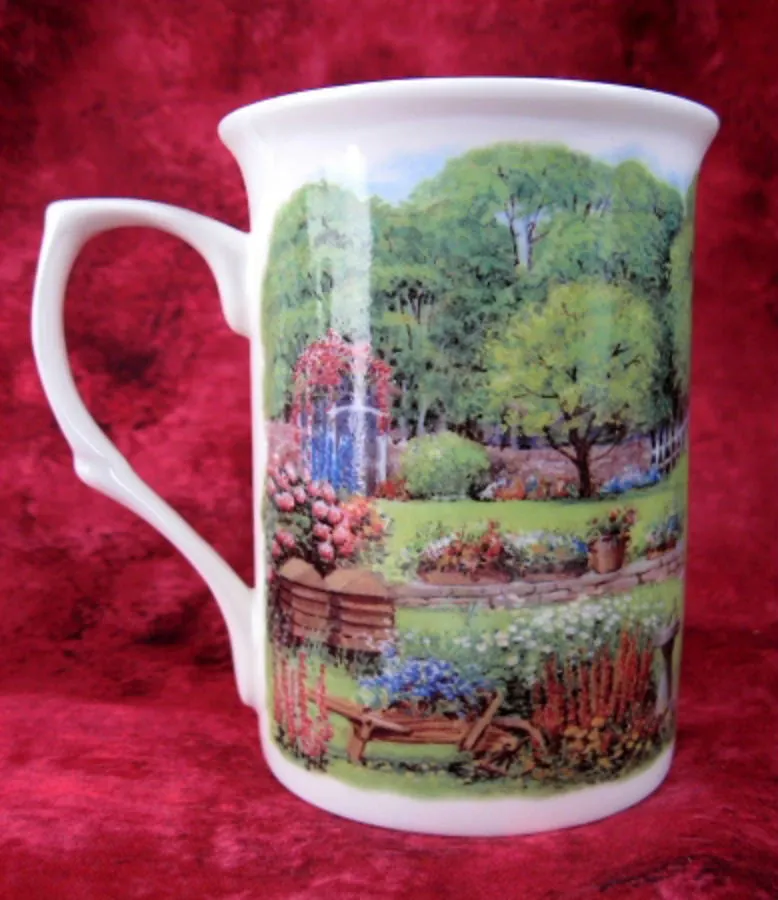 Charming Mug Adderley English Hill Cottage And Garden Bone China English Villages Tea Party