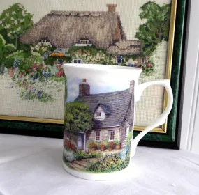 Charming Mug Adderley English Hill Cottage And Garden Bone China English Villages Tea Party