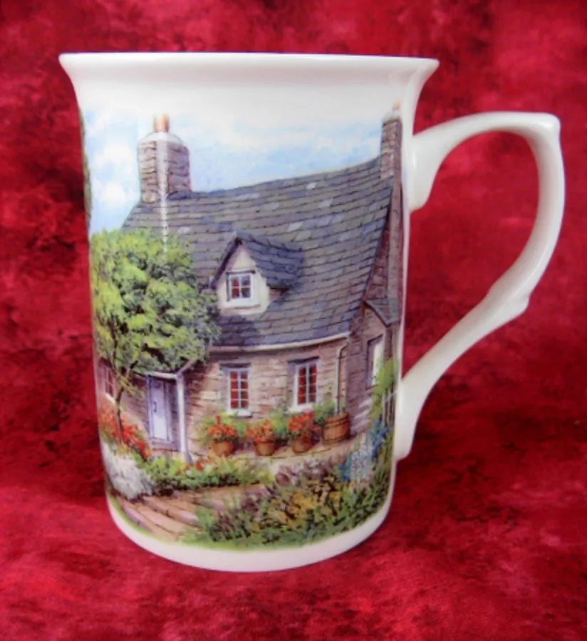 Charming Mug Adderley English Hill Cottage And Garden Bone China English Villages Tea Party