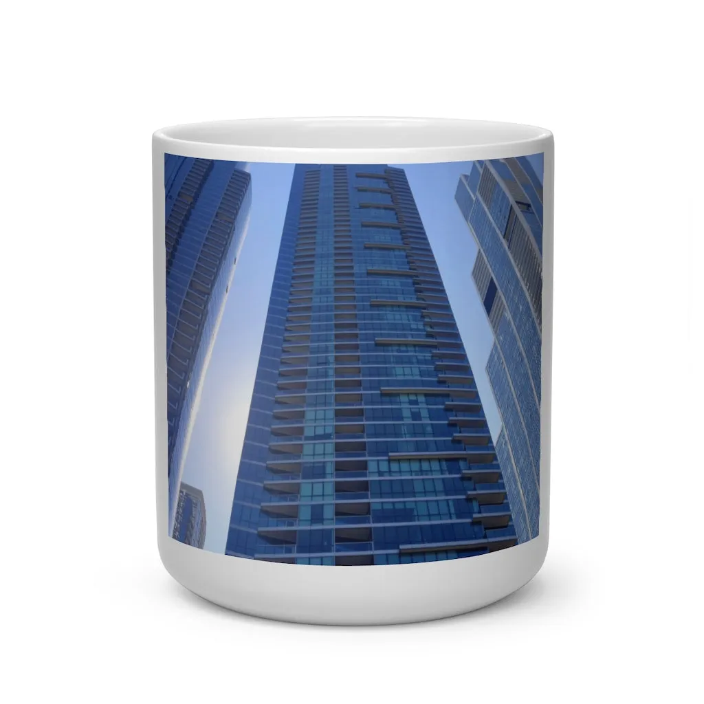 Chicago Skyline Heart Shape Mug