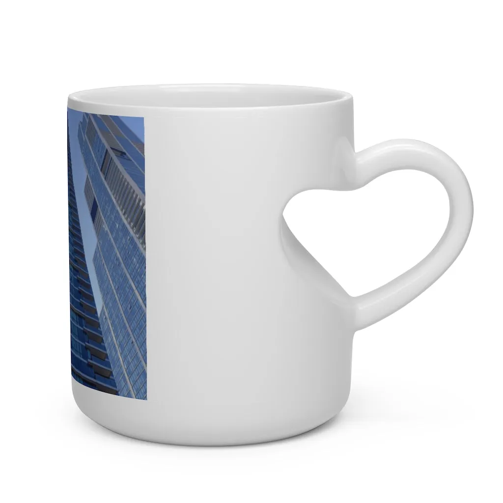 Chicago Skyline Heart Shape Mug