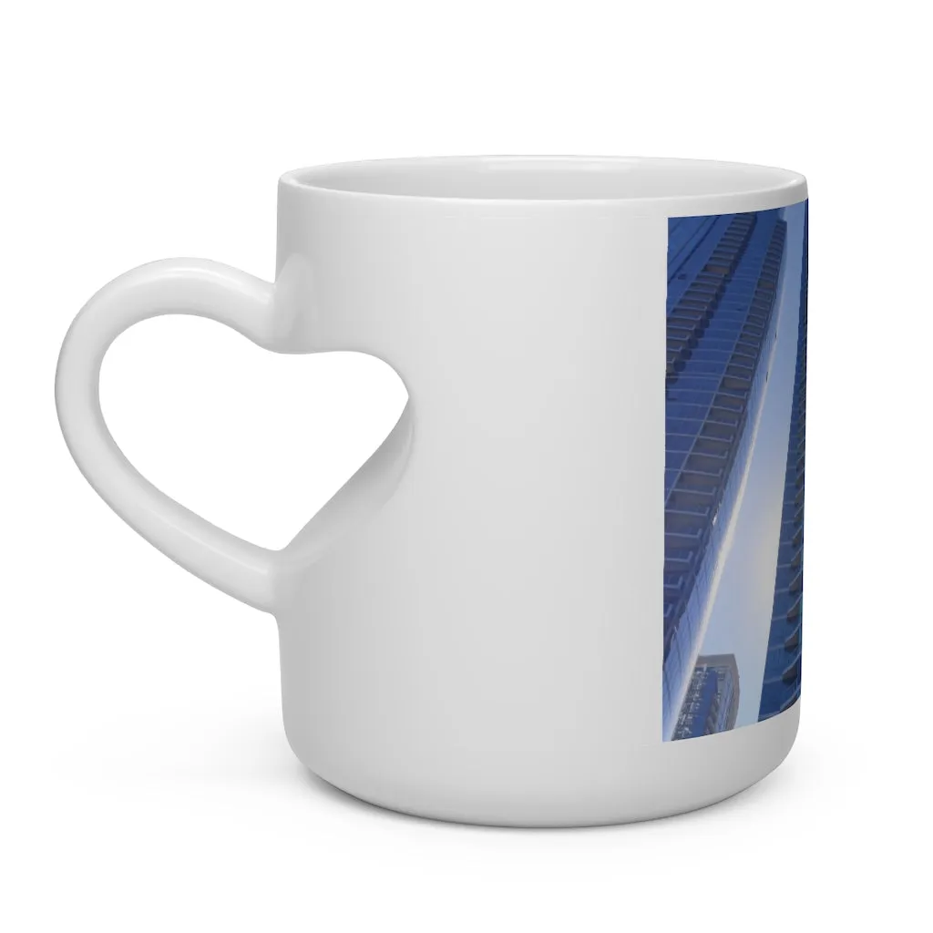 Chicago Skyline Heart Shape Mug